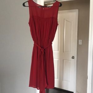 Red cocktail dress